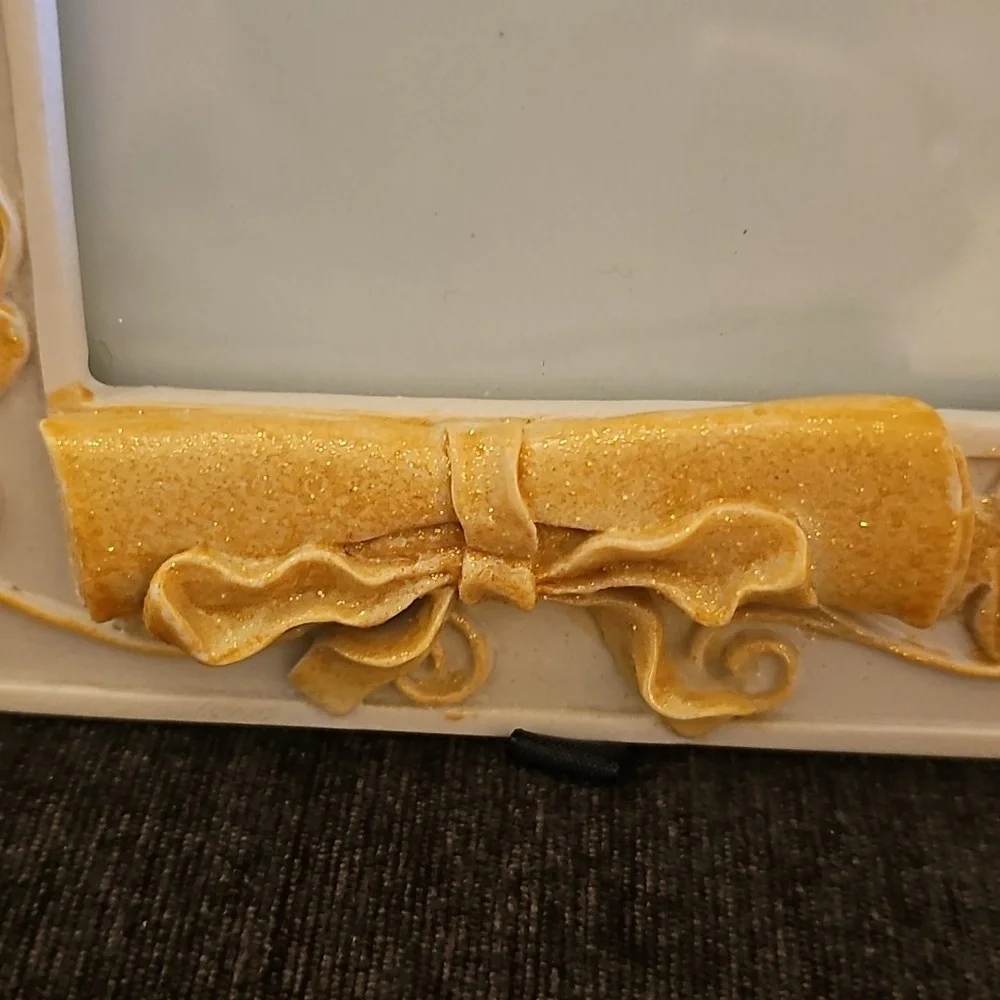 Young's Decorative Gold and Cream Photo Frame